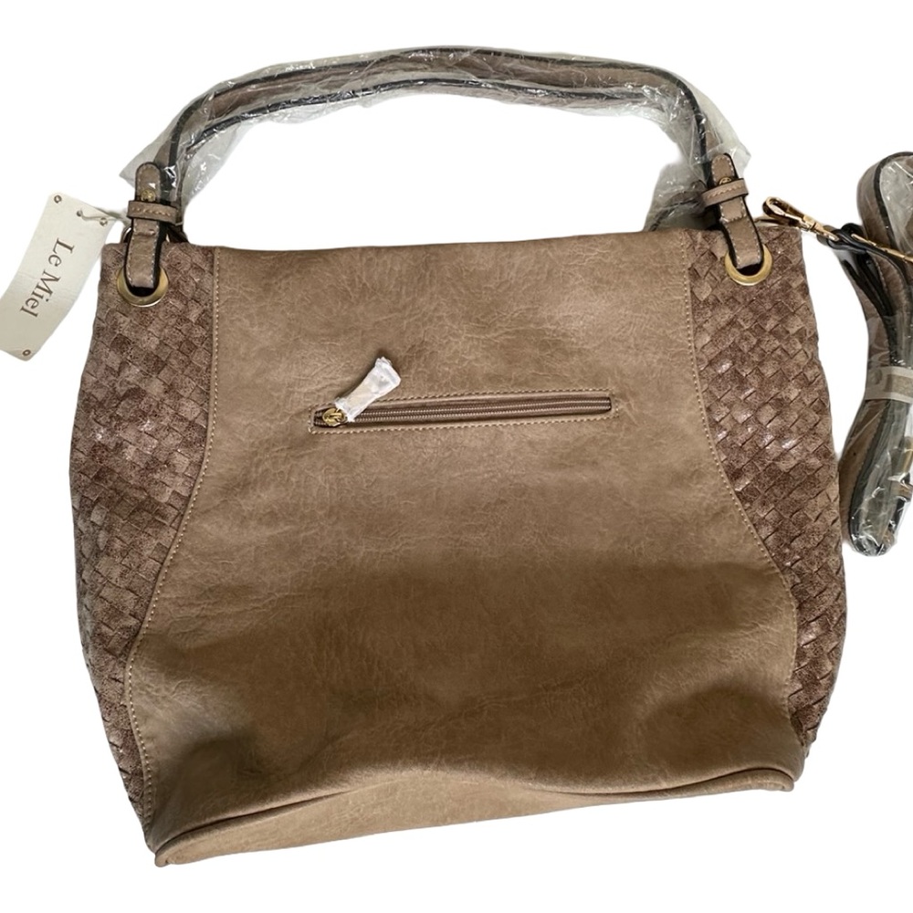 NWT - Slouchy Shoulder Bag with Metallic Embellishments - Picture 4 of 5